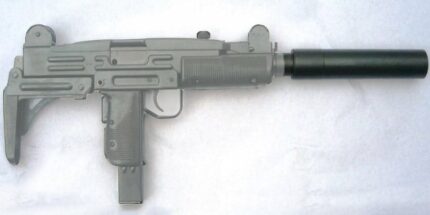 Réducteur de son VORTEX UZI équipé d'un silencieux Vortex