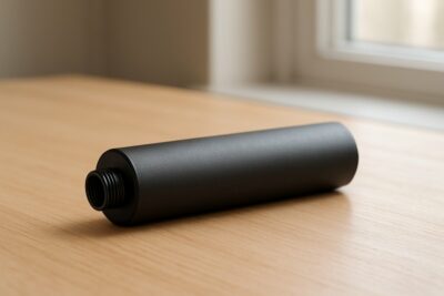 Silencieux 22LR sur table en bois