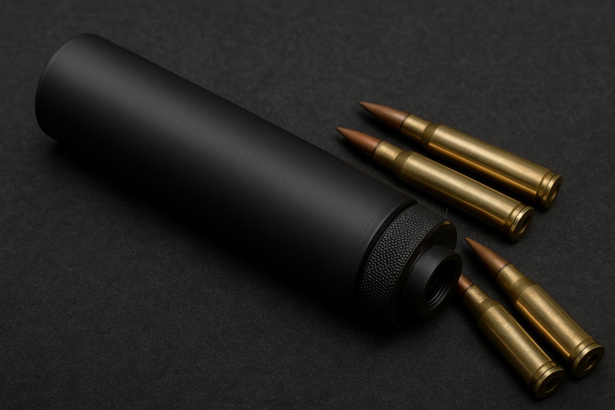 Réducteur de son gros calibre et cartouches .308 Winchester